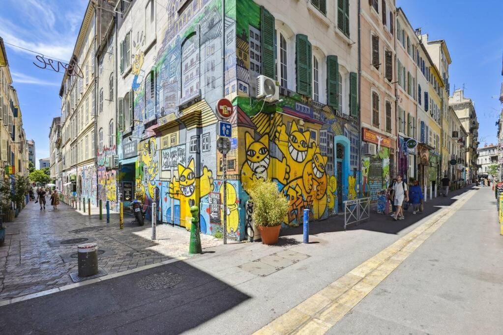 Charmant Logement Au Coeur Du Cours Julien Marseille Ngoại thất bức ảnh